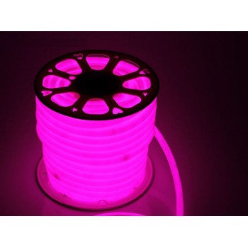 Гибкий неон 220V SMD 2835/120 (IP67) Pink (круглый)